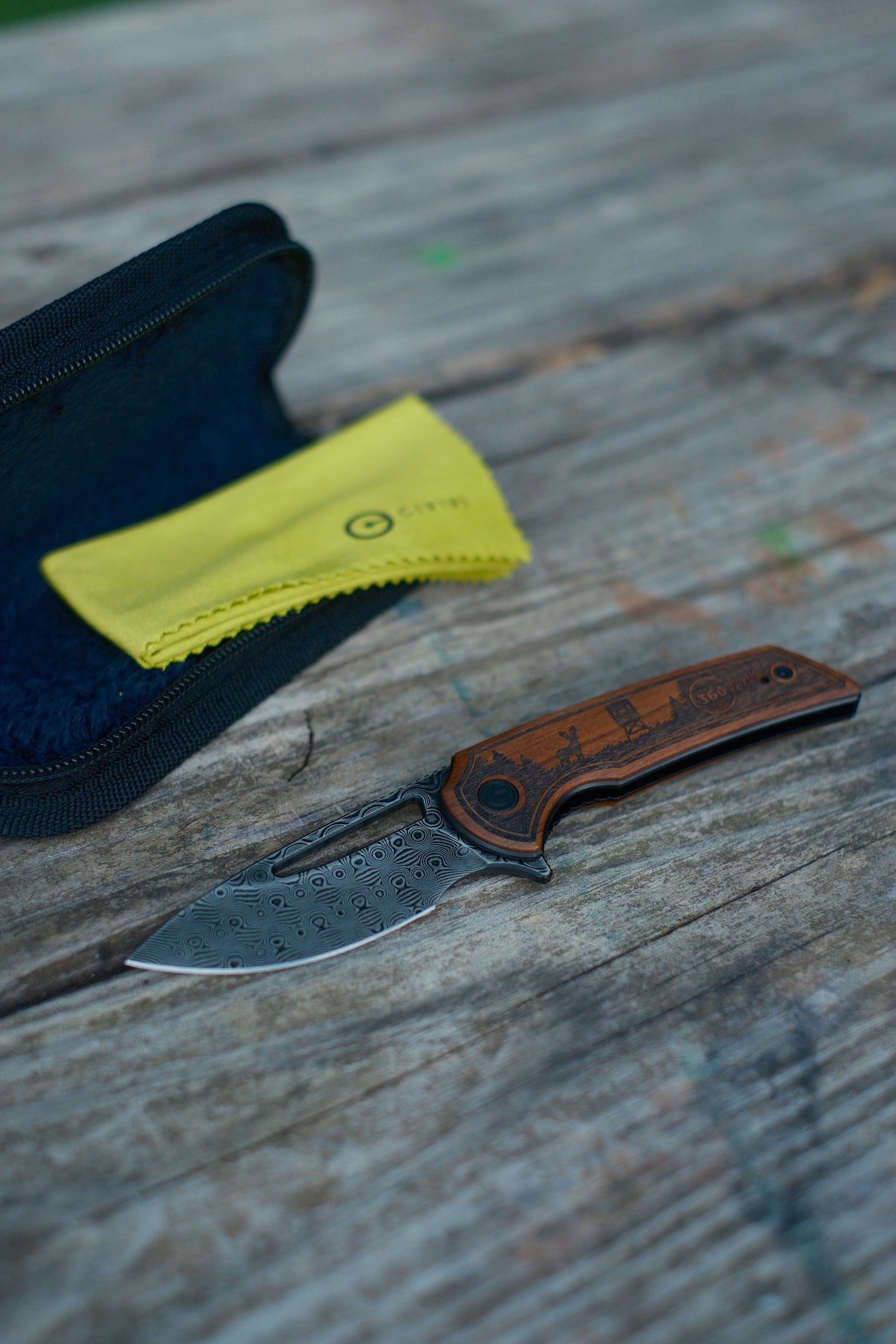 360 Laser Engraved Civivi® Odium Flipper Knife