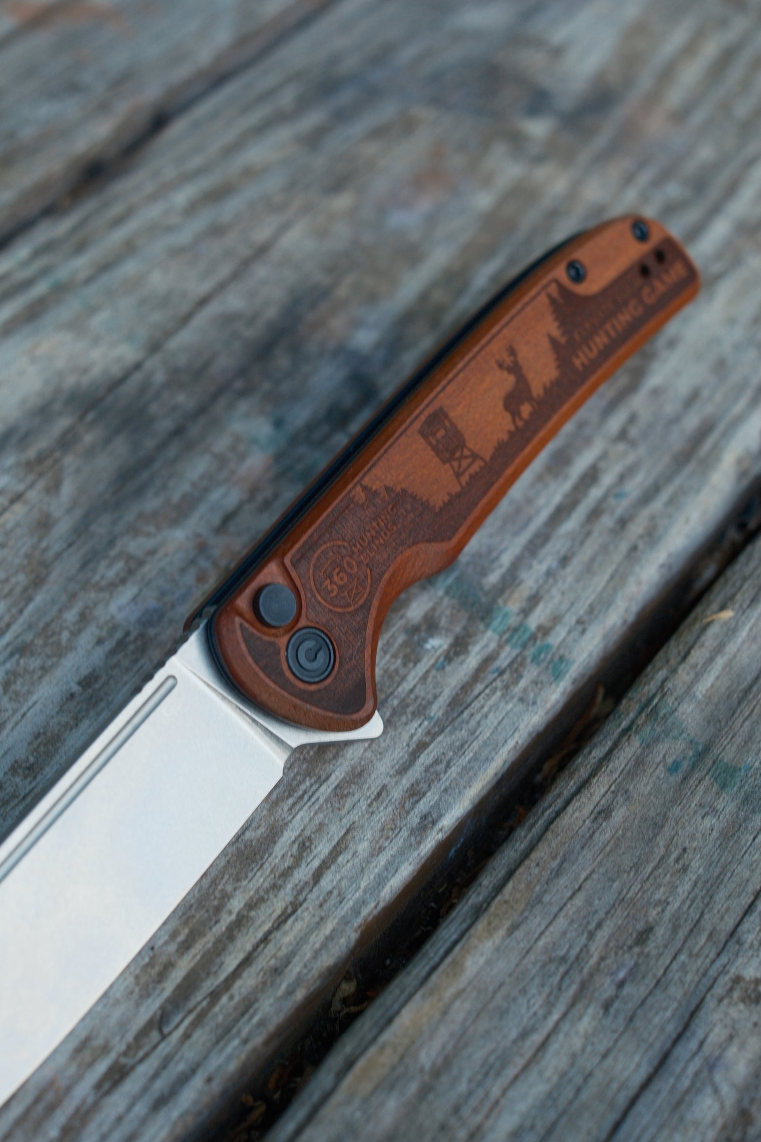 360 Laser Engraved Civivi® Chevalier Flipper Knife