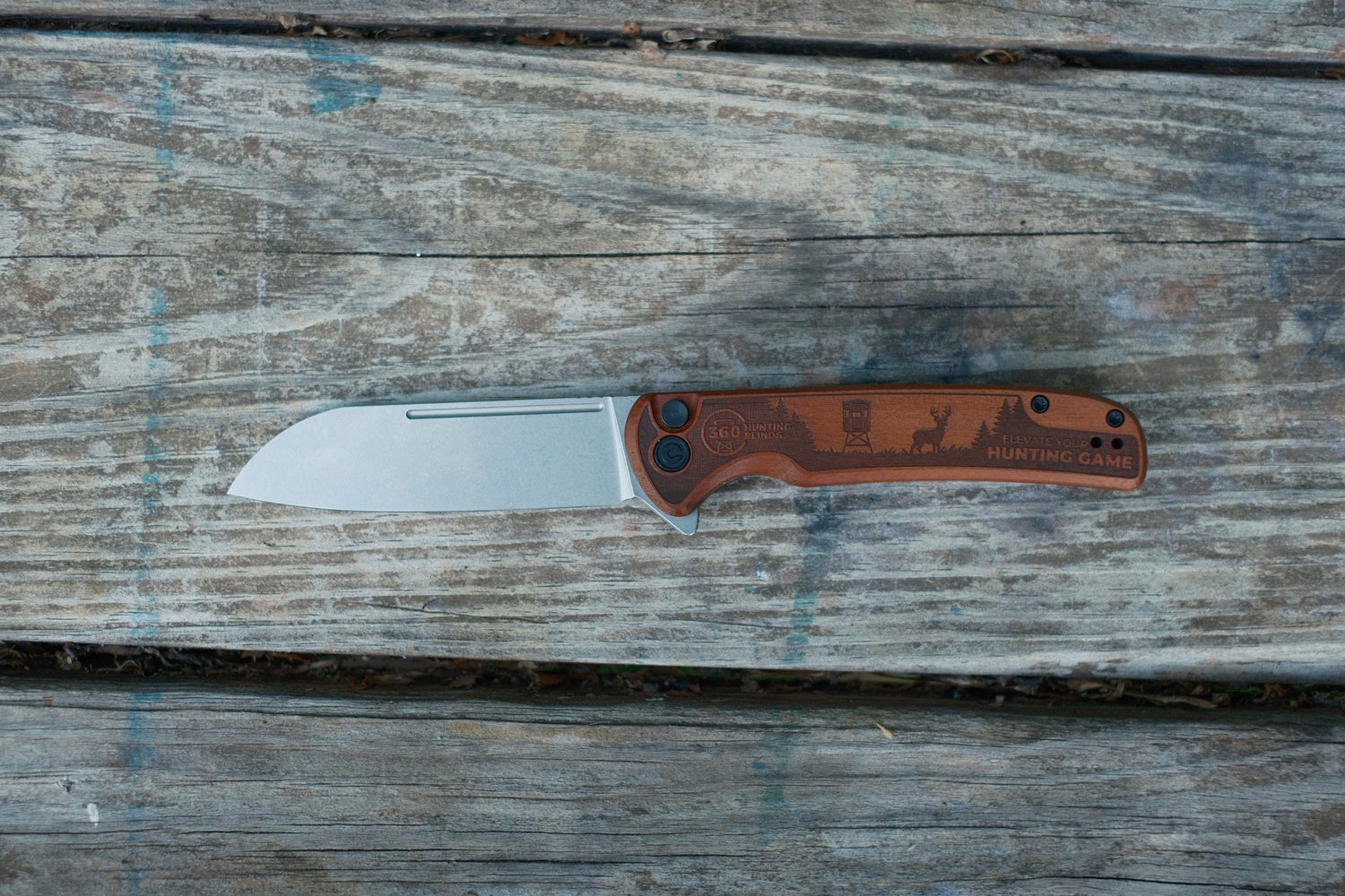 360 Laser Engraved Civivi® Chevalier Flipper Knife