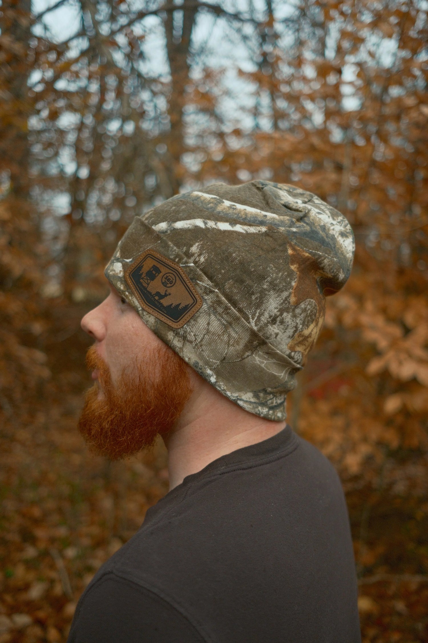 Realtree Edge Leather Patch Beanie - image 2