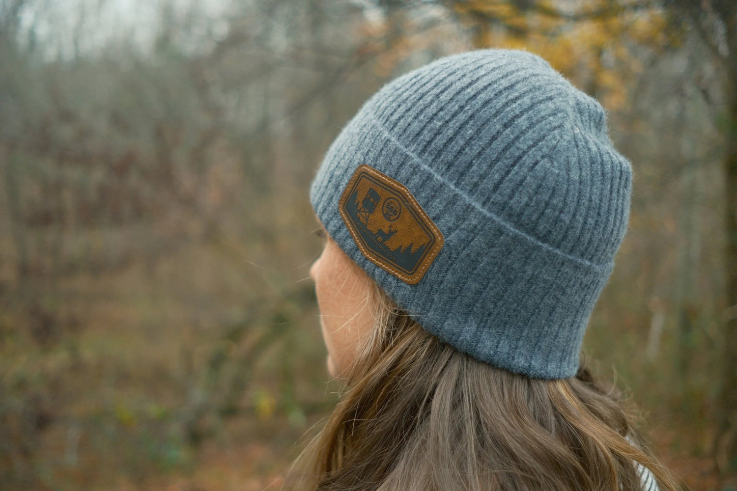 Grey 100% Merino Wool Beanie - image 2