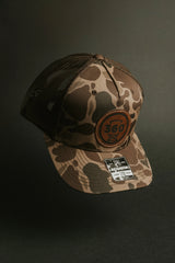 Dark Duck Camo Leather Patch Hat