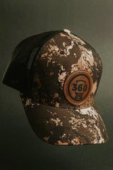 Camo Leather Patch Hat