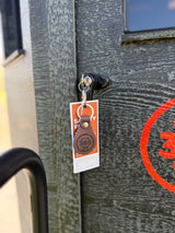Hunting Blind Entry Keys with Leather Key Chain